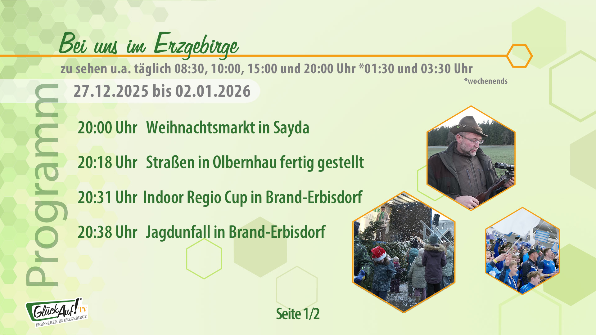 Bei uns im Erzgebirge für die Woche vom 27.12.2025 bis 02.01.2026 Bei uns im Erzgebirge für die Woche vom 27.12.2025 bis 02.01.2026