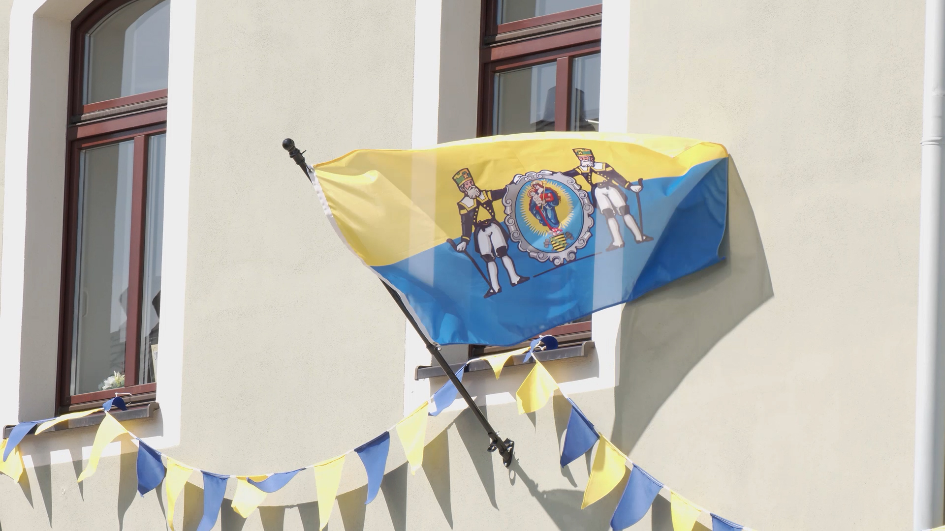 MEgional am 29. April 2021 mit einem geschmückten Marienberg zum 500. Stadtgeburtstag