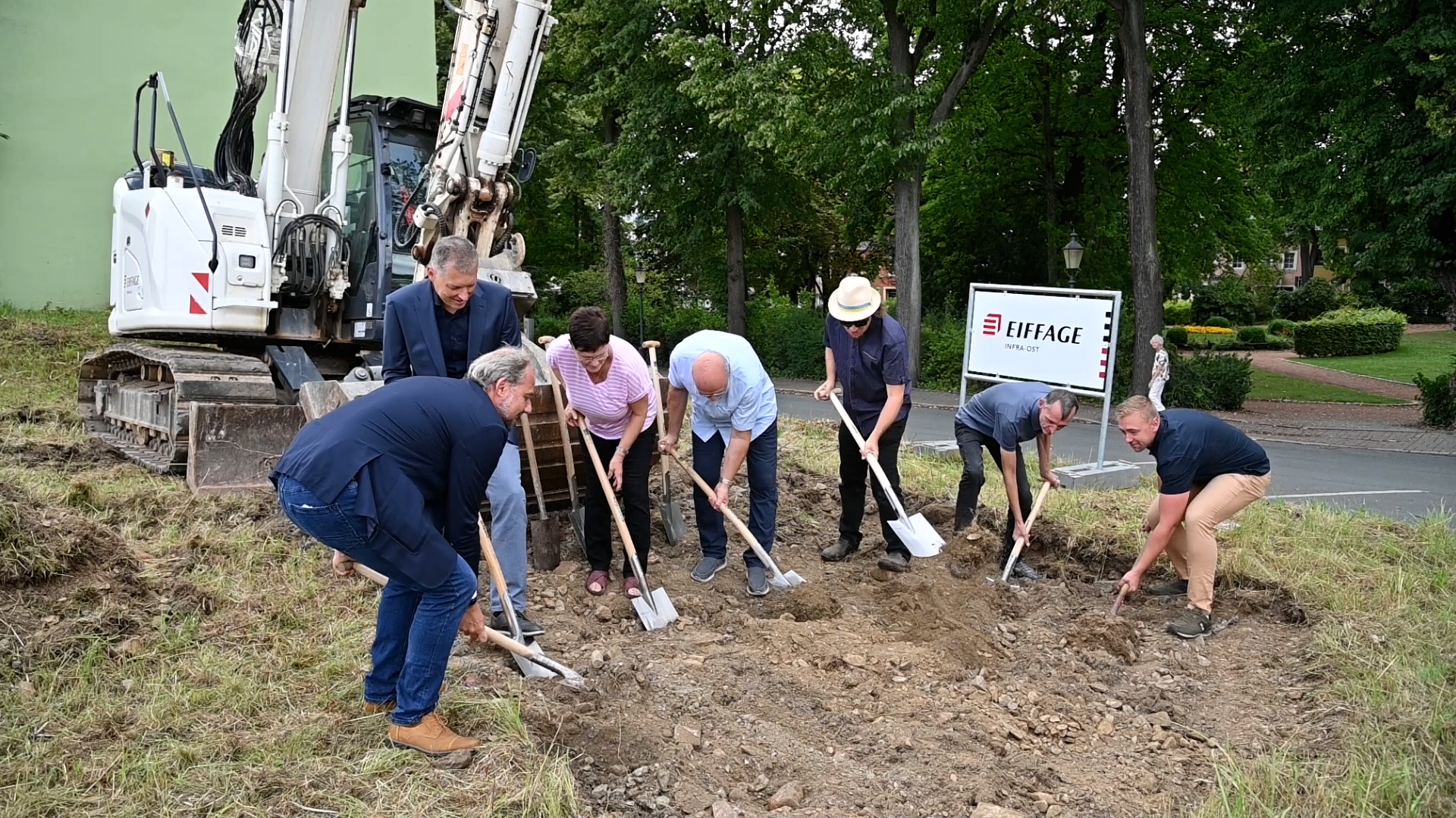 MEgional am 25. August 2022 - mit dem ersten Spatenstich für den Bürgersaal in Zschopau