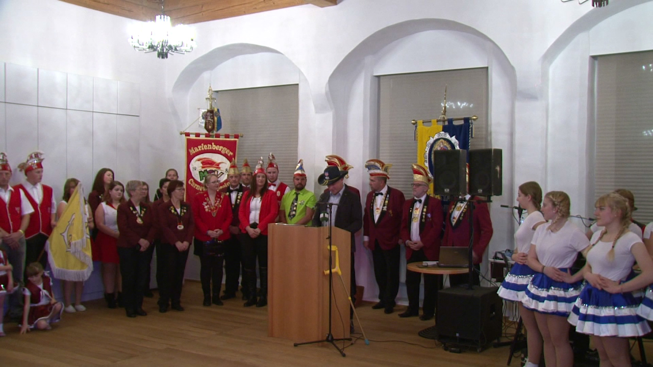 MEgional am 13. November 2019 mit dem Faschingsauftakt in Marienberg