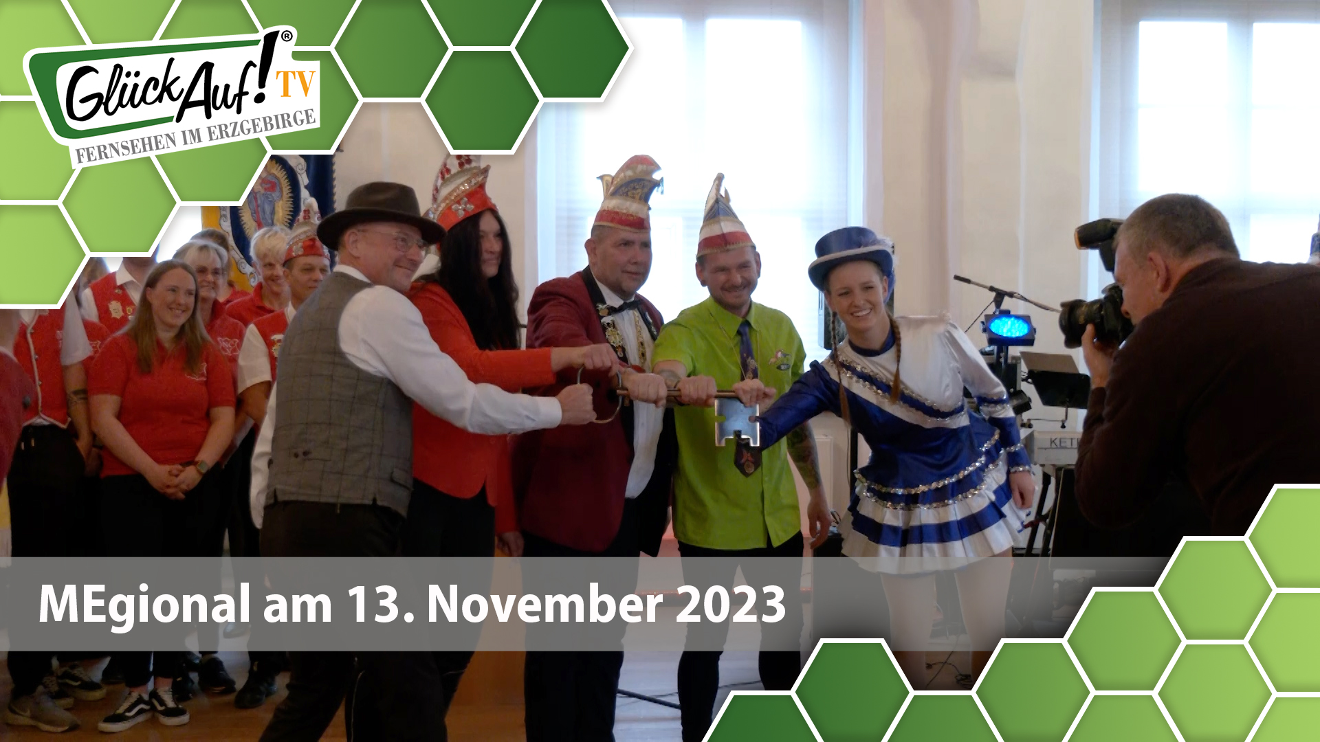 MEgional am 13. November 2023 mit der Rathausschlüsselübergabe in Marienberg