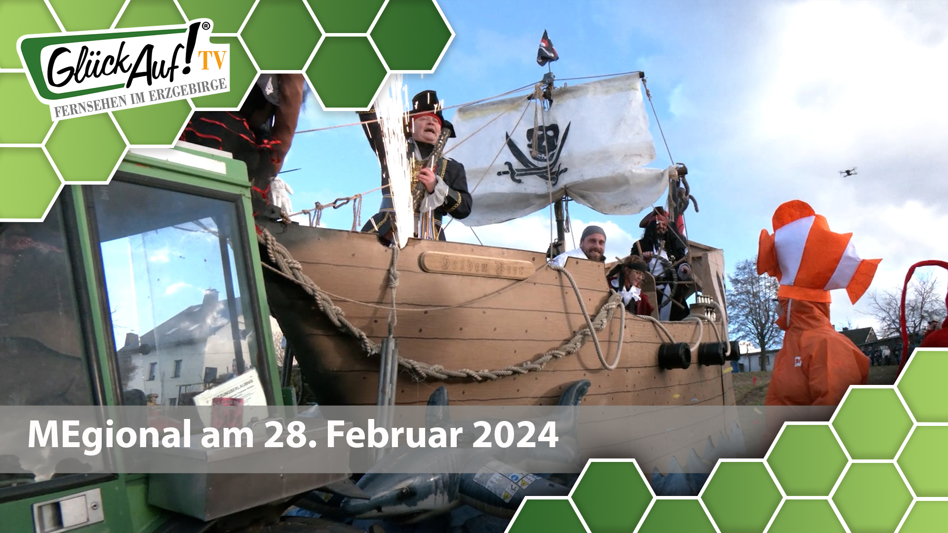 MEgional am 28. Februar 2024 dem Skifasching in Pobershau