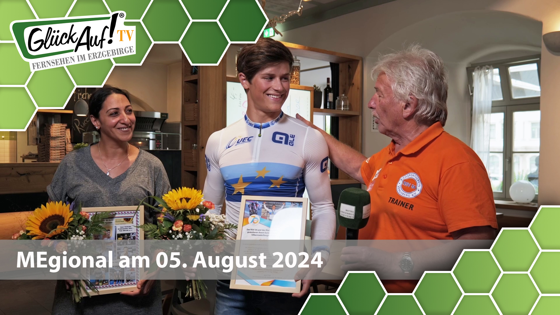 MEgional am 05. August 2024 mit dem Europameister im Bahnfahren