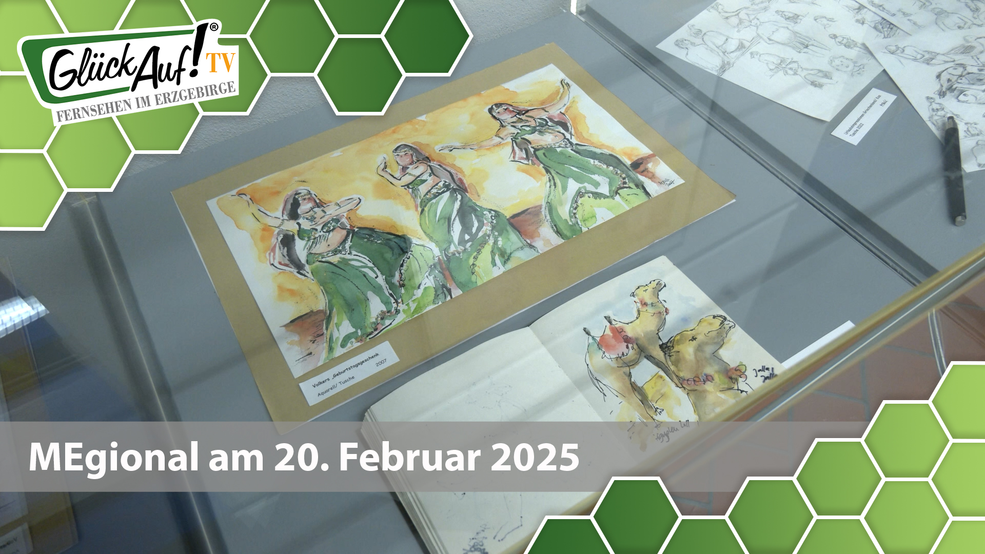 MEgional am 20. Februar 2025 mit der Kunst und malerische Ausstellung in Olbernhau