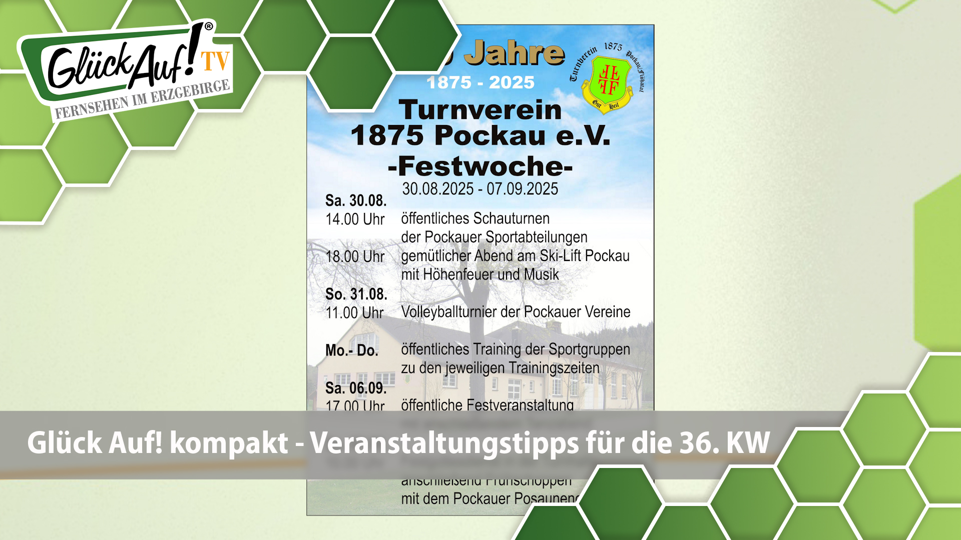 Glück Auf! kompakt für die Woche vom 30.08. bis 05.09.2025